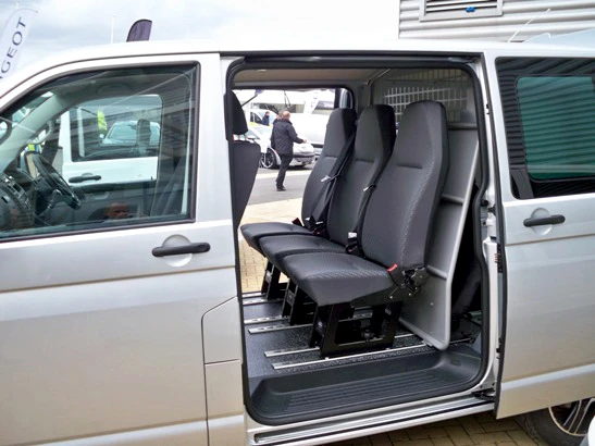 Passenger seats grey light commercial vehicle